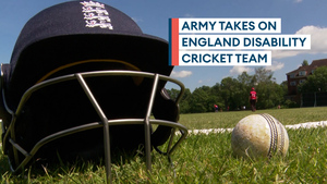 Army cricket takes on England Physical Disability Team