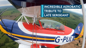 'Spirit of Ayre' flies for first time in honour of late sergeant