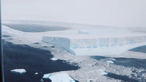 RAF Releases Footage Of World's Biggest Iceberg