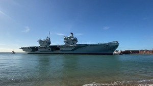 WATCH: HMS Queen Elizabeth Arrives Back In Portsmouth