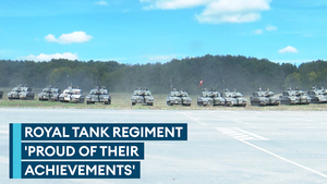 Royal Tank Regiment celebrates achievements with family at regimental parade