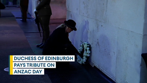 Duchess of Edinburgh pays tribute on Anzac Day