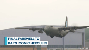 Final RAF Hercules flights take off