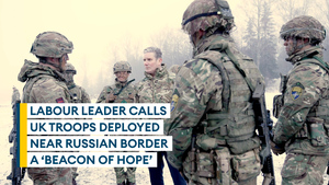 Labour leader speaks of pride in UK's Armed Forces in Christmas message