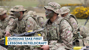 Gurkha recruits take first lesson in Fieldcraft