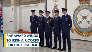 Irish Air Corps awarded wings by at RAF Shawbury in service first