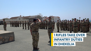 1 Rifles take over infantry duties in Dhekelia