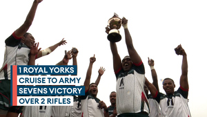 1 Yorks dominate final to defend Army Rugby Sevens trophy