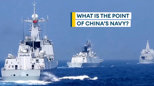What is China's navy trying to achieve?