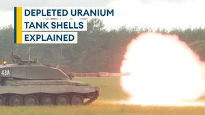 What are depleted uranium shells and how do they work?