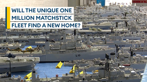 Master modeller looking for new home for his incredible matchstick navy fleet