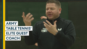 Army table tennis players given elite coaching