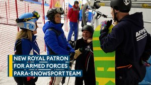 Duchess of Edinburgh marks first day as Royal patron of Armed Forces Para-Snowsport Team