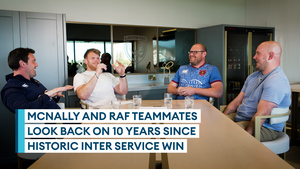 Josh McNally relives RAF glory days with his victorious old teammates