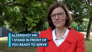 Aldershot's first Labour MP tells personnel she is 'ready to serve'