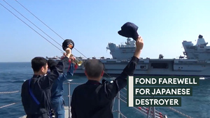 CSG25 bids farewell to a Japanese destroyer