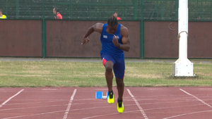 Allan McSween Trains At The Linford Christie Stadium
