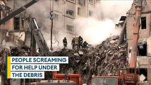 Ukraine: Dnipro death toll at 18 as rescuers search for survivors