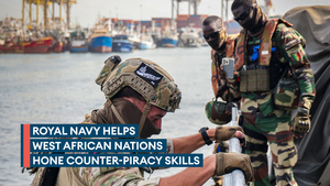 Royal Navy trains with West African navies in Gulf of Guinea