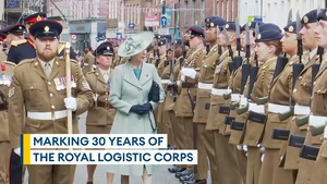 The Royal Logistic Corps meets Princess Anne to mark their anniversary