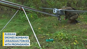 Ukraine: Drones being used to spread propaganda via text messages