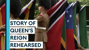 Jubilee pageant rehearsed in Pirbright