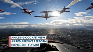 Amazing cockpit footage from Red Arrows flypast over Royal Edinburgh Military Tattoo