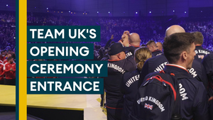 Team UK enter for Invictus Games opening ceremony