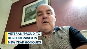 Blind veteran honoured for his volunteer work