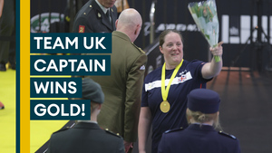 WATCH: Team UK captain Rachel Williamson receives gold medal on dream day at Invictus Games