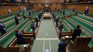 House Of Commons Falls Silent For Captain Sir Tom Moore
