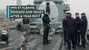 HMS St Albans begins work-up trials after refit completion
