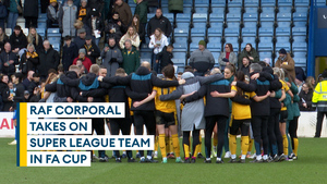 Dream dashed: RAF Corporal sees Wolves side knocked out of FA Cup