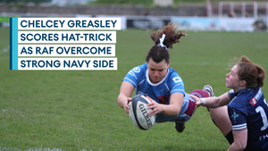 RAF overcome strong Navy side as Greasley scores hat-trick at Inter Services opener