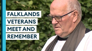 Families and veterans of Falklands War commemorate conflict in the presence of Royalty