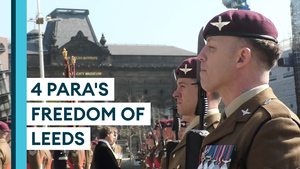 4 PARA march through Leeds during freedom of the city parade
