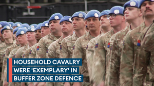 Princess Anne honours Household Cavalry returning to UK after Cyprus peacekeeping deployment