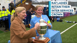 RAF ladies retain Inter Services crown after Pip Wilson hat-trick