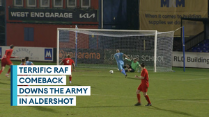Royal Air Force come back to defeat the Army in Inter Services opener