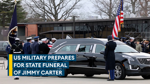 Honour Guard prepares for Jimmy Carter's funeral