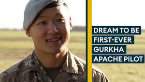 Dreaming big: Signaller with ambition to become first-ever Gurkha Apache pilot