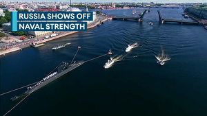 Russia shows off its naval firepower