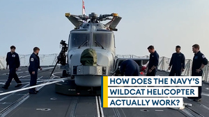 Guided tour of the Royal Navy's Wildcat helicopter