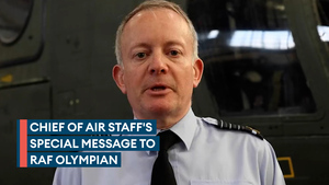 Chief of the Air Staff congratulates Liam Sanford on Olympic call-up