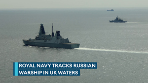 Russian warship escorted through English Channel - again
