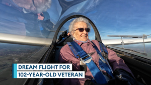 Bomber Command WW2 veteran returns to the skies 