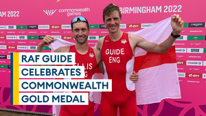 'Proudest moments of my life': RAF triathlon guide celebrates Commonwealth Games gold medal
