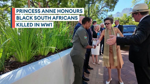 Anne unveils South African WWI Labour Corps memorial