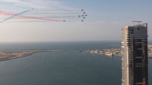 Red Arrows' Captivating Display In Abu Dhabi Skies