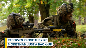 Could you tell these soldiers are reservists? Neither could the enemy